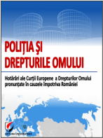 Lansare de carte: POLITIA SI DREPTURILE OMULUI. Hotarari ale Curtii Europene a Drepturilor Omului pronuntate impotriva Romaniei, 28 mai 2015